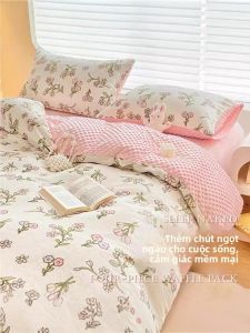 YANYANGTIAN | Bộ Chăn Ga Gối Mềm Ấm Lông San Hô