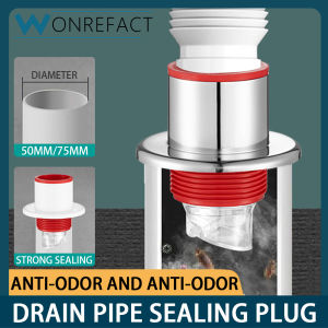 Drain Pipe Seal Plug Bathroom Kitchen Sink Pipe Quick Drain Seal Cover Insect Resistant Odor Resistant Durable