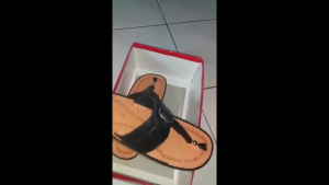 Sandal Pria Tarumpah Logo Singa GARUT KULIT 100% SAPI