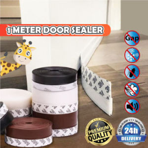 Famoustore 1M Door Block Waterproof Silicone Window Sealing Strip 3M Self Adhesive Seal Penyendal Penutup bawah Lubang Pintu 门底密封条