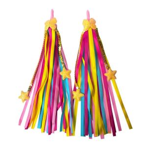 OUHOE | Colorful Ribbons for Kids Scooter Handlebars Fun and Playful Streamers for Bike Adventures