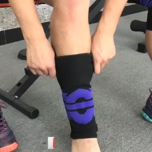 AKIRO 1pc Shockproof Knee Support with Spring High Compression Silicone Pad Knee Brace Elastic Soft Support Pelindung Lutut