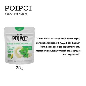 SNACK ANAK BERVITAMIN POIPOI RENYAH MUDAH LUMER 25 GRAM TERSEDIA 3 VARIAN (1 TAHUN+)