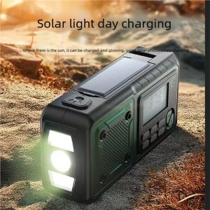 Multifunction Emergency Crank charging power station Radio FM/AM/SW/ Portable Radio with power bank camping torchreading lamp