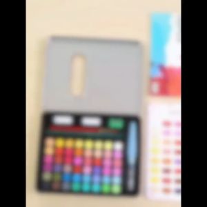 Peenoonshop Premium Watercolor Set 36 Colors with Mixing Container and Accessories