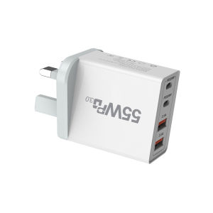 Bộ Sạc Nhanh USB Type C 55W Hỗ Trợ Quick Charge 3.0 PD Tương Thích Với iPhone Xiaomi Samsung OnePlus Pixel - Sạc Điện Thoại Di Động