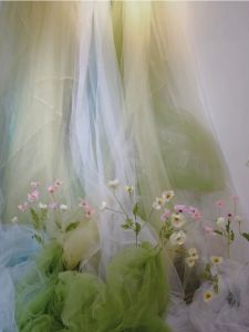 Snow Silk Tulle Crystal Yarn Ogeen Yarn Kindergarten Decor Wall Material Corner Decoration Soft Gauze White Yarn DIY Crafts