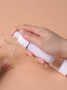 Marian Beauty 5ml/10ml/15ml Portable Vacuum Airless Pump Spray Lotion Bottle Clear Travel Refillable Lotion Cream Cosmetic Dispensing Bottle