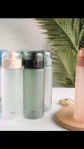 650ml BPA FREE Frosted Design Hot Selling Drinking Water Bottle for School Hiking Camping and Office Shatterproof Heat Resistant (Ready Stock)