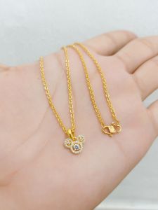 KALUNG ANAK PERAK 925 LAPIS MAS