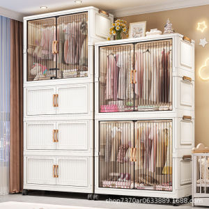 Tủ nhựa chứa quần áo trẻ em nhiều tầng 70–80 cm có thể gấp lại