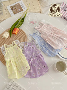 Pure Cotton Embroidered Lace Dress for Hairless Cat Sweet Cute Vest Skirt German Breed Summer Fashion Pet Clothing Accessories