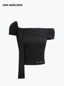 ANN ANDELMAN | New Sash Design Off-Shoulder T-Shirt