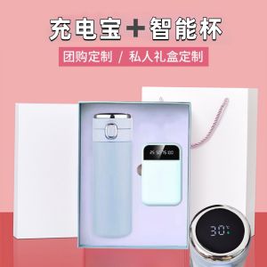 Business Activity Festival Gift Set Thermal Cup Power Bank Umbrella Logo Customizable Practical Creative Gift Box