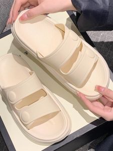 Thin Strip Outwear Slippers Womens Summer Fashion Casual Easiest for Match Non Slip Soft Bottom Sandals Home Bathroom Slippers Ins