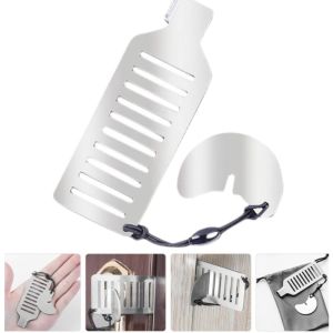 Hidden Anti Theft Safety Door Stopper Thickened Reinforced Door Holder Brace Block Deadlock Tool Home Hotel Use Sturdy