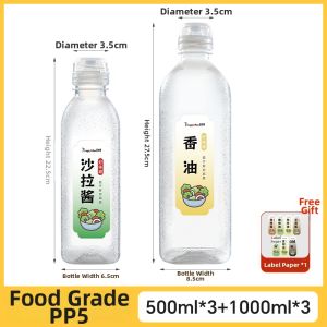 TAFUMAN | Squeezable Dispensing Bottle Kitchen Oil and Sauce Storage