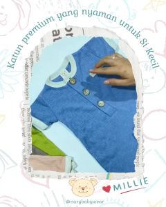 Nary Millie Romper Bayi - Playsuit Earth Tone Series Jumper Anak SNI