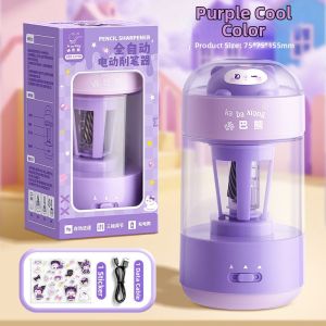 KABAXIONG | Auto Electric Pencil Sharpener for Children Large Diameter Rechargeable Portable