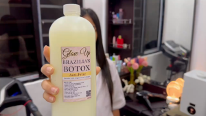 Straightening Frizzy Hair Types Instantly Softens Hair With Collagen Hair Treatment 1Liter Brazilian Hair Botox Reduces Frizz Keratin Contain