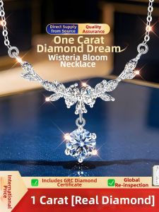 East Beauty | Real Lab-Created Diamond 1 Carat Womens Necklace