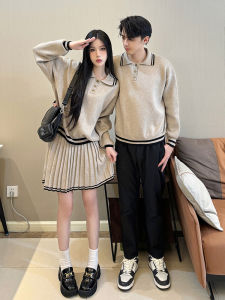 XILANDUO | College Style Matching Sweater Set Turtleneck and Pleated Skirt