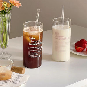 Coffee cup heat-resistant cup 400ml simple glass