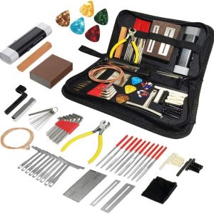 72-Piece Complete Guitar Tool Kit Set: Guitar Repair & Maintenance Kit with Comprehensive Guitar Accessories