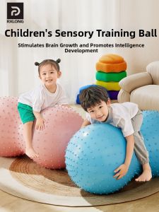 REXUELONG | Child Development Sensory Integration Training Peanut Yoga Ball Thickened Explosion Proof