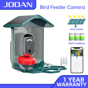 JOOAN Smart Bird Feeder With Camera Outdoor 5MP HD AI Bird Recognition Solar Powered HD Night Vision