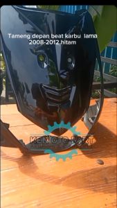 Tameng Depan Beat Karbu Lama 2008-2012 Hitam & Cover Lampu Honda Beat