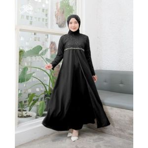 ZALLA DRESS MAXY / GAMIS BRUKAT PAYET MUTIARA TEMBAK / BAJU WANITA MUSLIMAH SPESIAL / GAUN PESTA / GAMIS SYARI / BAJU PESTA / BIRSMAIDS PERNIKAHAN