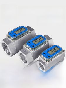 Digital Display Stainless Steel Aluminum Alloy Fuel Flow Meter Methanol Diesel Gasoline Water Electronic Liquid Turbine Meter