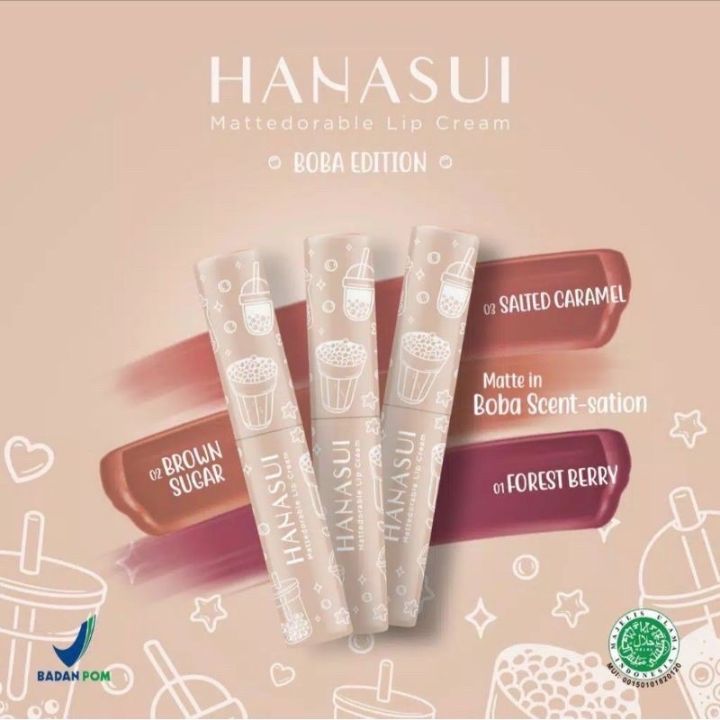 Hanasui%20Mattedorable%20Lip%20Cream%20Boba%20Edition%20Netto%204Gr%20-%20Image%206