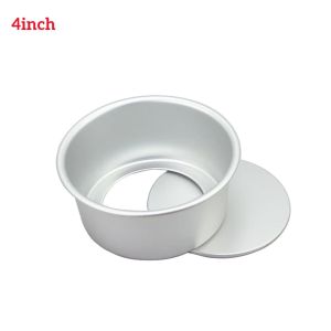 4/6/8/10 Inch Aluminum Round Cake Bakeware Removable Bottom Chiffon Cake Die for Aluminum Baking Cake Mold Pan Cake Tin