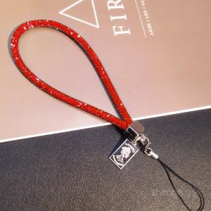 Elegant Long Butterfly Knot Cellphone Chain Multi-Color Full Drill Lightweight Luxury Diamond Embedded Necklace Durable Womens Accessory