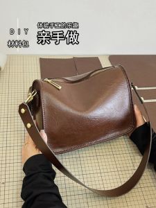 Túi Đeo Vai Đơn Thời Trang Thủ Công Bằng Da PU Mềm Có Dây Đeo Vai Rộng Túi Đệm Phong Cách Mùa Hè Thường Ngày Cho Nữ