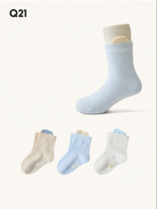 Q21 | Moisture Wicking Anti Bacteria Hypoallergenic Eczema Protecting Baby Socks