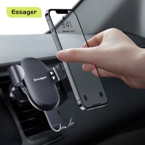 Essager Gravity Car Phone Holder For iP Samsung General Mount Holder For Phone in Car Cell Mobile Phone Holder Stand