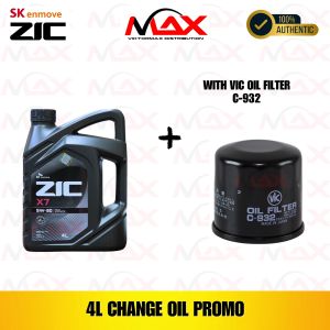 SK-ZIC 4 Liters X7 5W30 For GASOLINE Engine with C-932 Vic Oil Filter Bundle