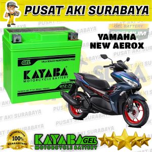 AKI MOTOR AEROX NEW KAYABA GTZ7S HIJAU 7 AMPER UNTUK MOTOR FINO GRANDE CBR 150 BURGMAN MTZ6S YTZ6V GTZ6V