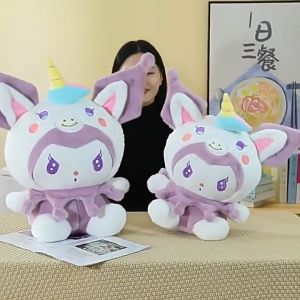 Gấu bông Kuromi kỳ lân hàng chính hãng cao cấp nhập khẩu. thù nhồi bông kuromi