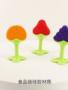 AXNAT Teether Bayi Bentuk Buah Mainan Gigitan Bayi Bahan Silikon BPA Free SS238