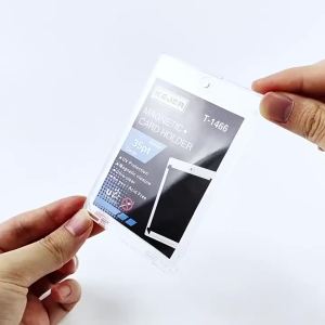 1/2Pcs Magnetic Card Holder Pocket Monster Cards Protectors Hard Plastic Sleeves Trading Display Case Baseball Sports Card