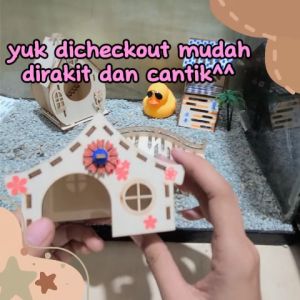 Hamtoro Puzzle Sakura Rumah Mainan Interaktif Hamster Tema Jepang
