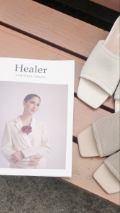 Dép thiết kế thanh lịch sang trọng chất liệu Da microfiber kết hợp vải thương hiệu LaCamei GC5B0097