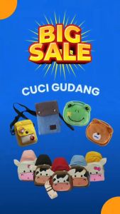 PROMO CUCI GUDANG CRAZY SALE DISKON Tas Selempang Anak IMPOR Murah Tas HP Anak Kekinian Lucu Imut