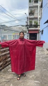 Bộ 02 cái áo mưa cánh dơi loại tốt vải dù dày bền nhẹ nhanh khô chống nước tốt