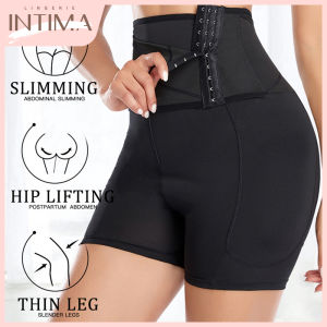 INTIMA Waist trainer Butt Lifter Body Shaper Shapewear Women High Waist Tummy Control Underpants Shorts Fake Hip Underwear with Padded Plus Size S-XXXL