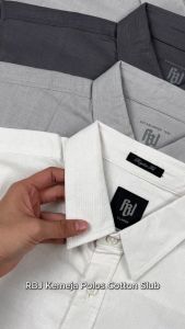 RBJ Kemeja Polos Cotton Slub Regular Fit Pria - Tersedia Big Size